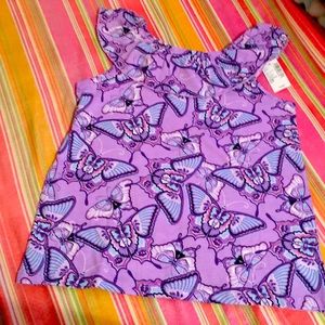 Girls butterfly tank top